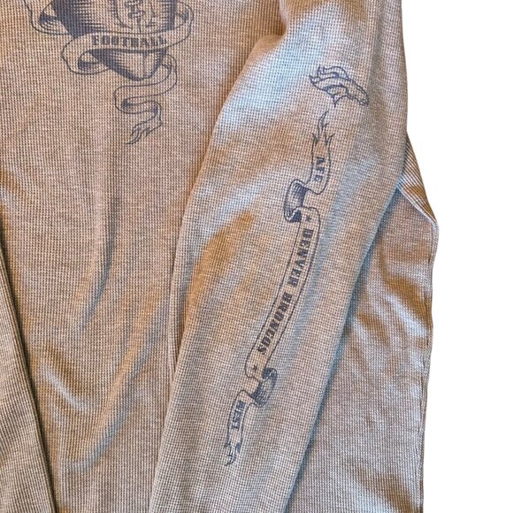 Vintage Reebok Denver Broncos Waffle Knit Thermal Shirt 2XL - Picture 2 of 6